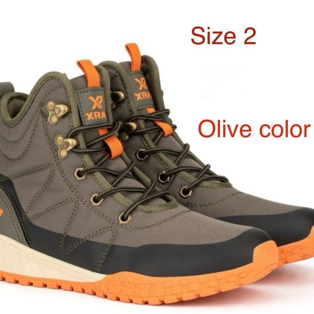 Xray Olive and Orange Boy’s Shoes